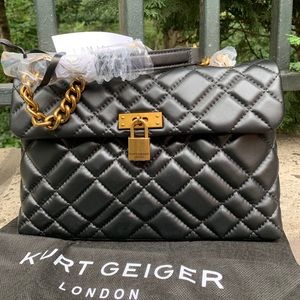 Authentic KURT GEIGER LONDON Quilted leather bag
